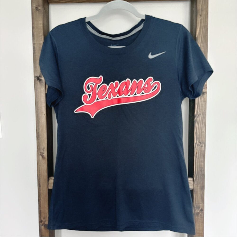 Nike Women's Dri-FIT Houston Texans Navy Blue Short Sleeve T-Shirt